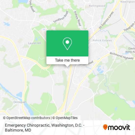Emergency Chiropractic map