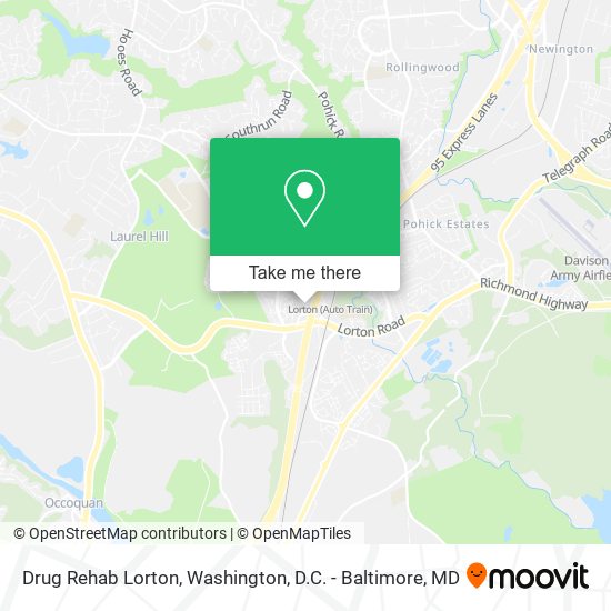 Drug Rehab Lorton map