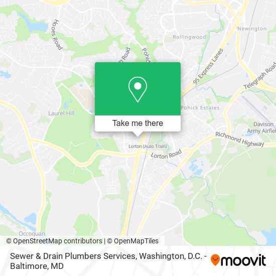 Sewer & Drain Plumbers Services map