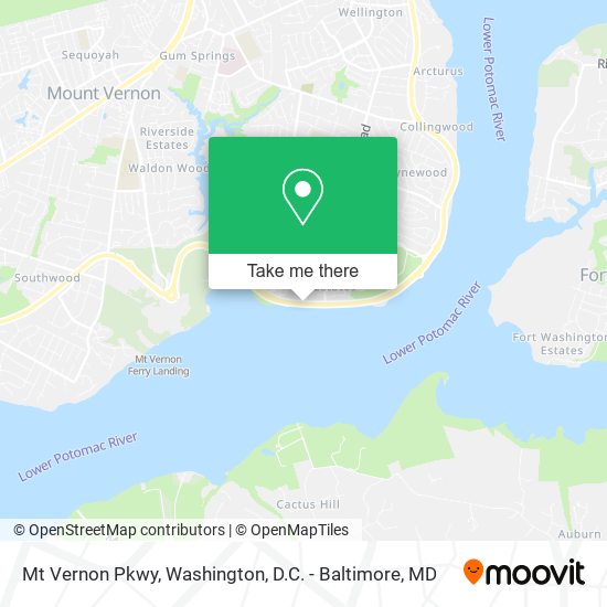 Mt Vernon Pkwy map