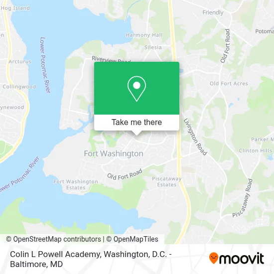 Colin L Powell Academy map