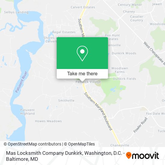 Mas Locksmith Company Dunkirk map