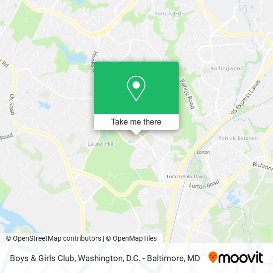 Boys & Girls Club map