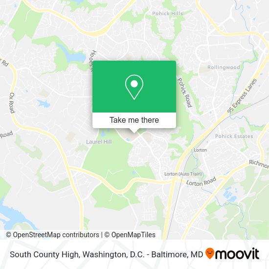 South County High map
