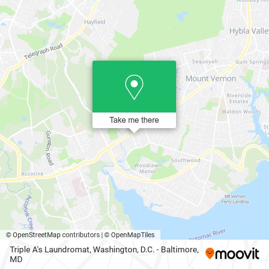 Triple A's Laundromat map