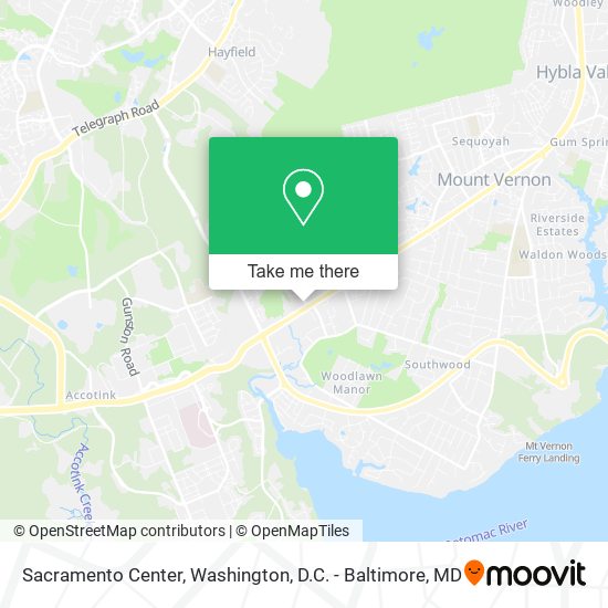 Sacramento Center map