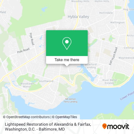 Lightspeed Restoration of Alexandria & Fairfax map