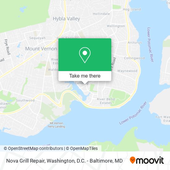 Nova Grill Repair map