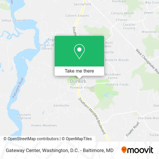 Gateway Center map