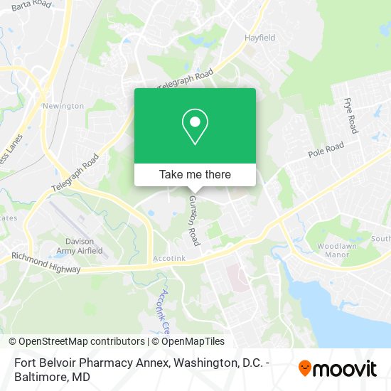 Mapa de Fort Belvoir Pharmacy Annex