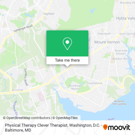 Physical Therapy Clever Therapist map
