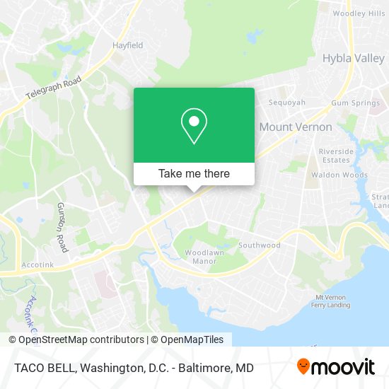 TACO BELL map