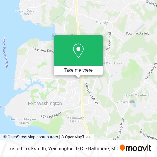 Trusted Locksmith map