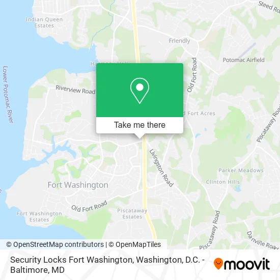 Security Locks Fort Washington map