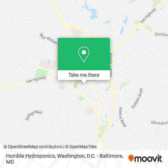 Mapa de Humble Hydroponics