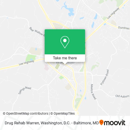 Mapa de Drug Rehab Warren