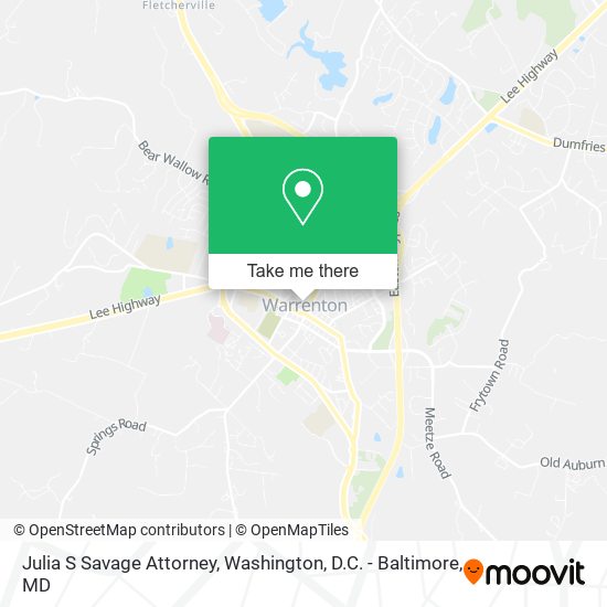 Mapa de Julia S Savage Attorney