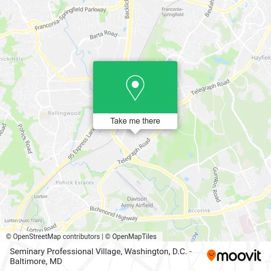 Seminary Professional Village map