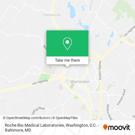 Mapa de Roche Bio Medical Laboratories