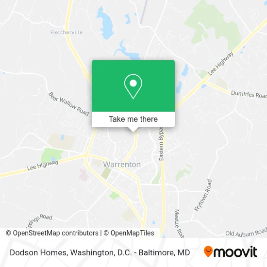Dodson Homes map