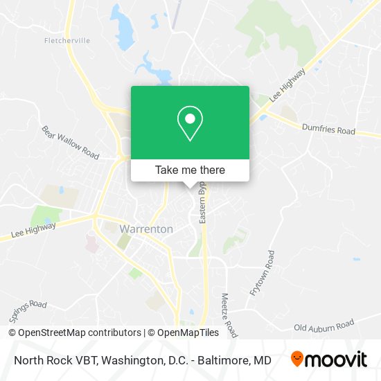 North Rock VBT map
