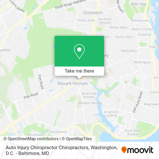 Auto Injury Chiropractor Chiropractors map