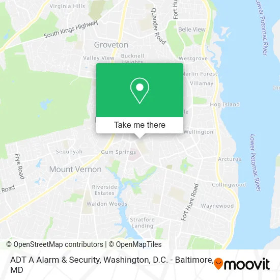 ADT A Alarm & Security map