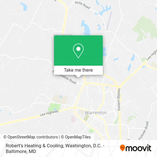 Robert's Heating & Cooling map