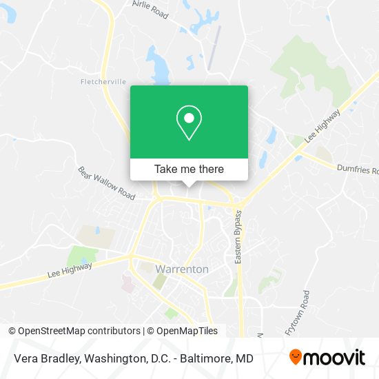 Mapa de Vera Bradley