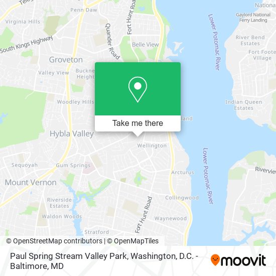 Paul Spring Stream Valley Park map