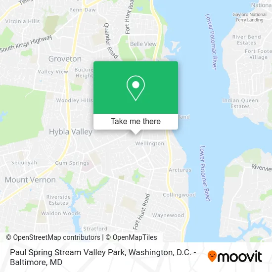 Paul Spring Stream Valley Park map