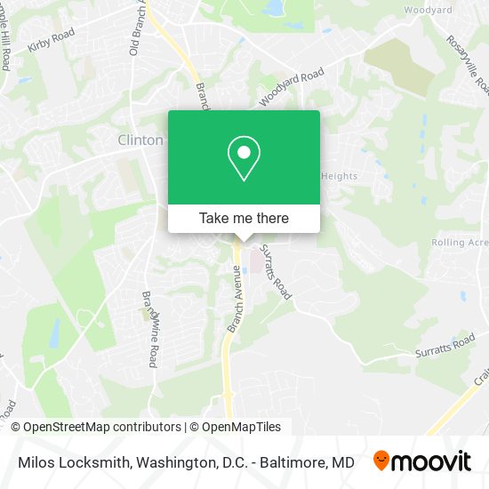 Milos Locksmith map