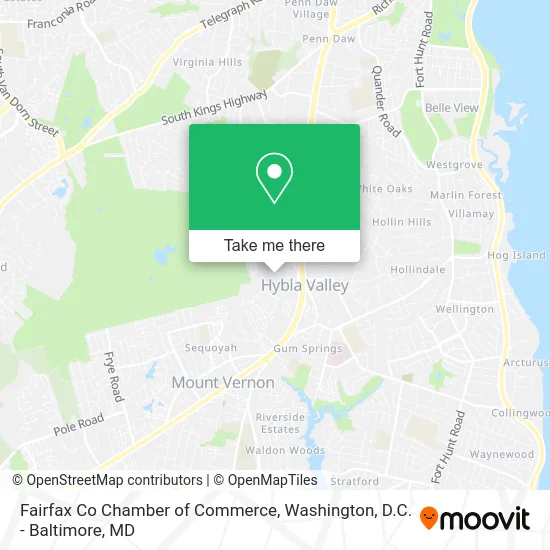 Fairfax Co Chamber of Commerce map