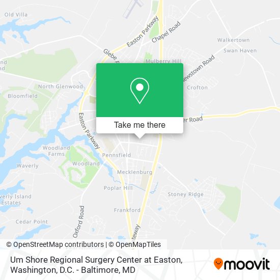 Um Shore Regional Surgery Center at Easton map