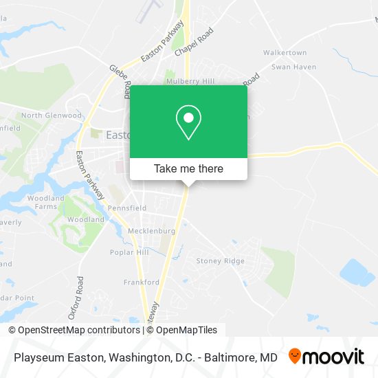 Playseum Easton map