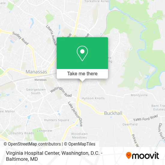 Virginia Hospital Center map
