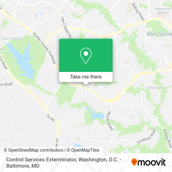 Control Services Exterminator map