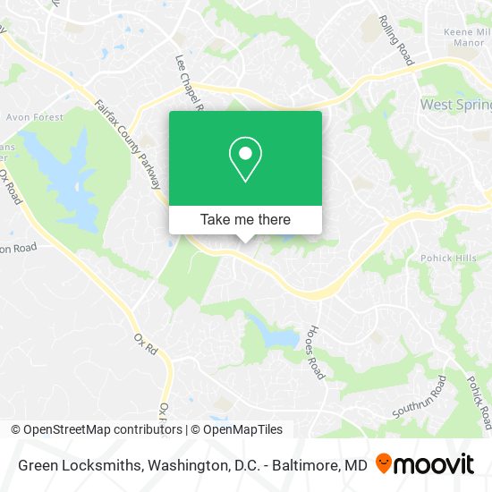 Mapa de Green Locksmiths