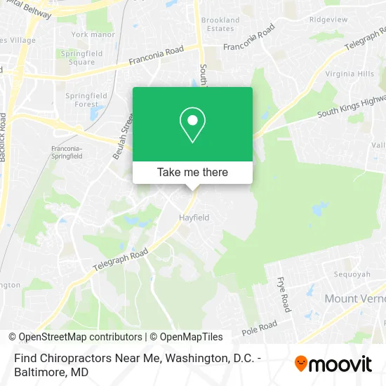 Find Chiropractors Near Me map