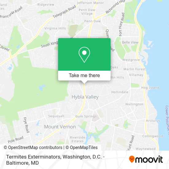 Termites Exterminators map