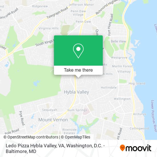 Ledo Pizza Hybla Valley, VA map