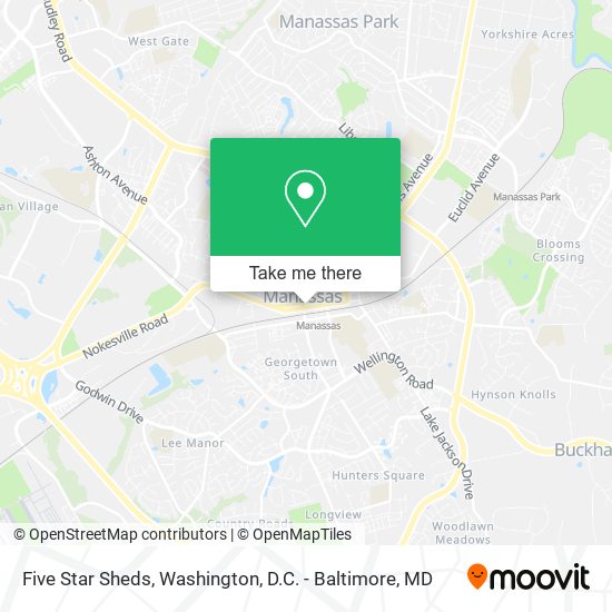 Five Star Sheds map