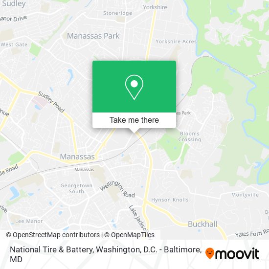 National Tire & Battery map