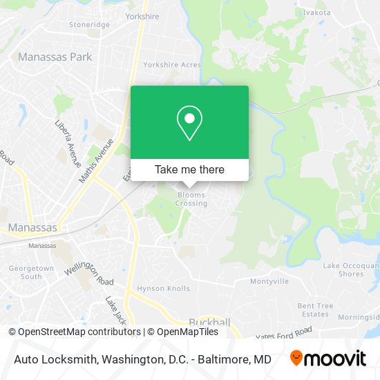 Auto Locksmith map