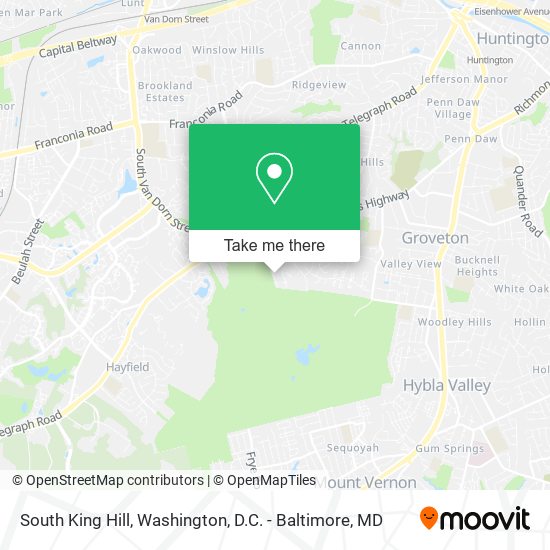 Mapa de South King Hill