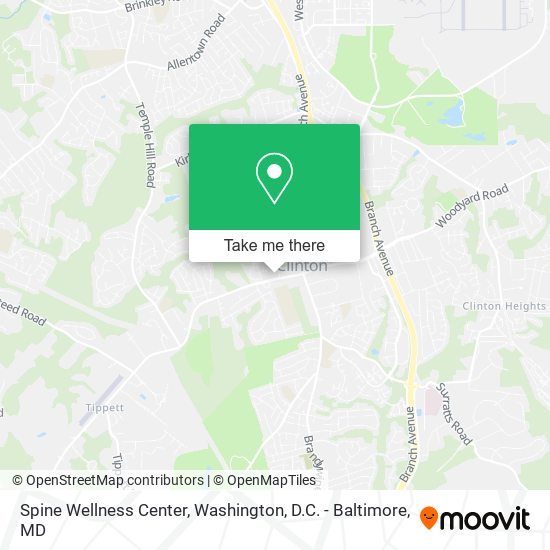 Spine Wellness Center map