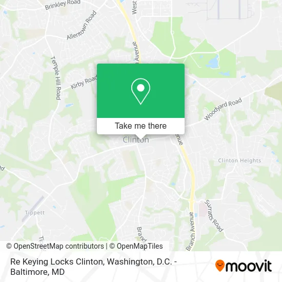 Re Keying Locks Clinton map