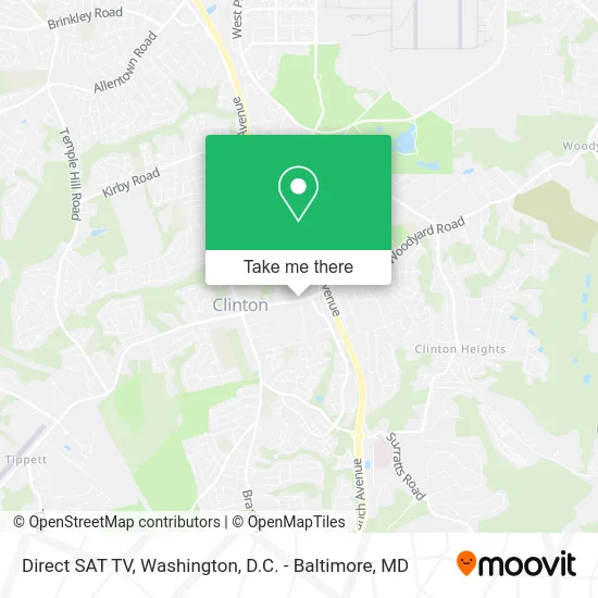 Direct SAT TV map