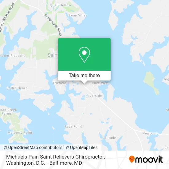 Michaels Pain Saint Relievers Chiropractor map