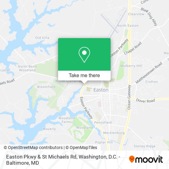 Easton Pkwy & St Michaels Rd map